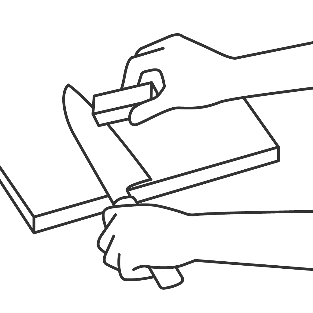 錆消しゴムを使用するイラスト