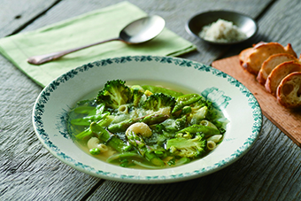春野菜のグリーンスープ
