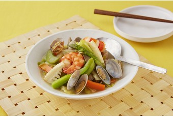 (無水)海鮮と野菜の中華煮
